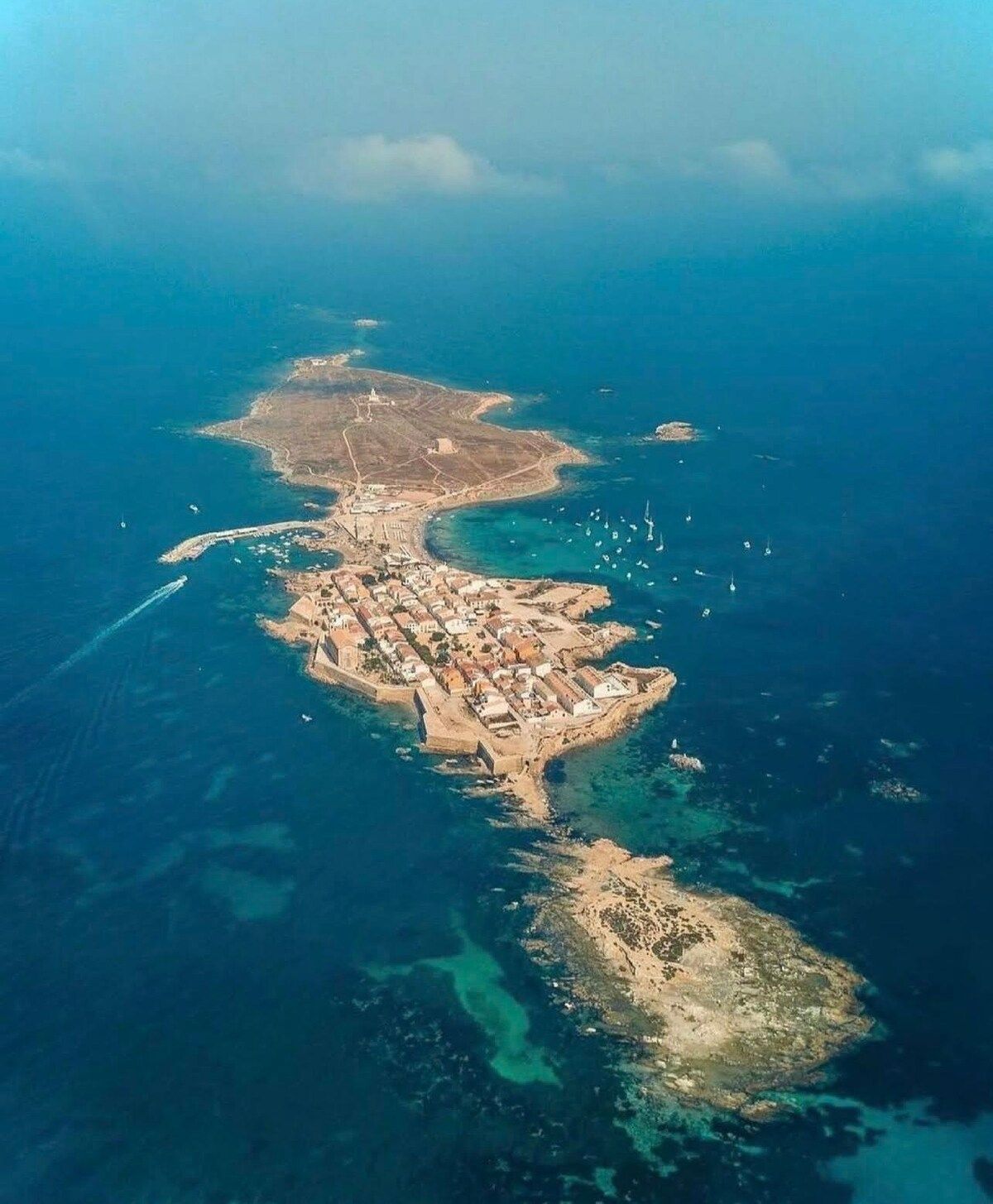 Tabarca island from the air
